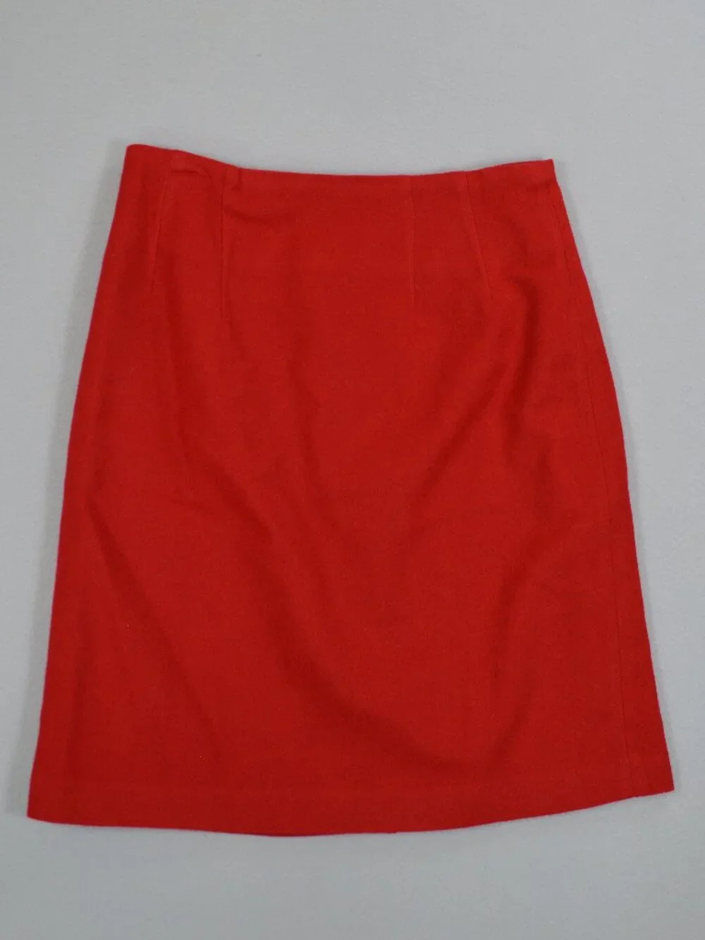 ❤️ J.G. Hook Red Wool Pencil Skirt Petite 4P Classic Work Holiday - Picture 2 of 13